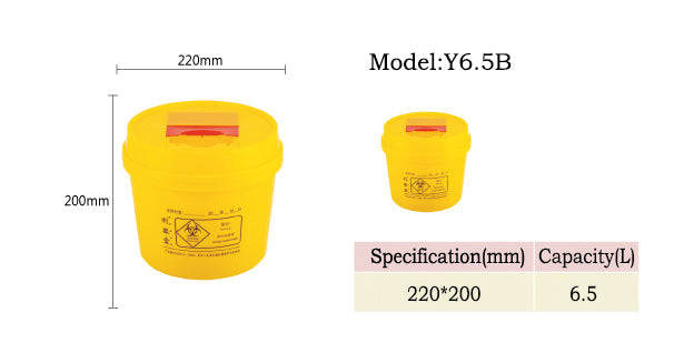 6.5L Hospital Clinic Sharps Safety Box