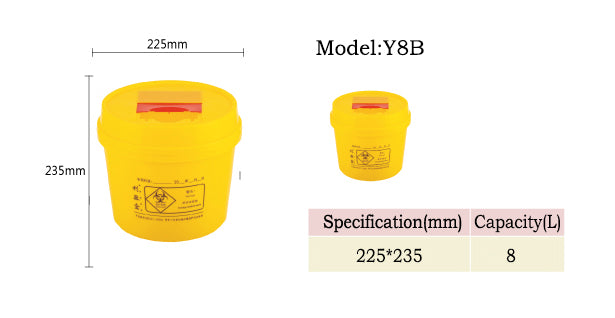 Wholesale Safety Box Disposal Plastic Sharp Waste Box 8