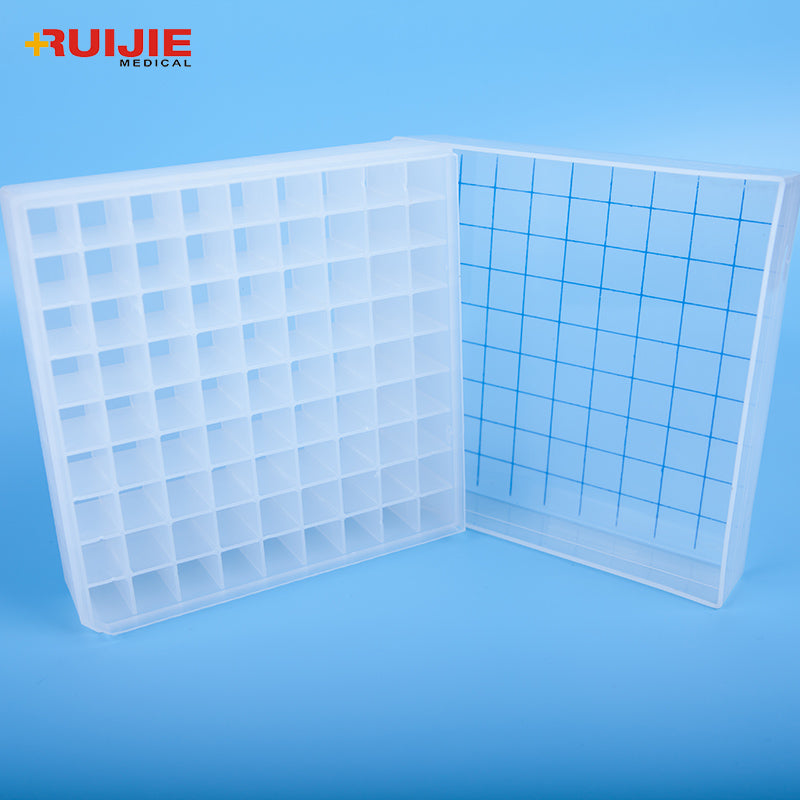 100-Well Plastic Cryotube Storage Box Suit for 1.8ml Cryotube – RuiJie ...