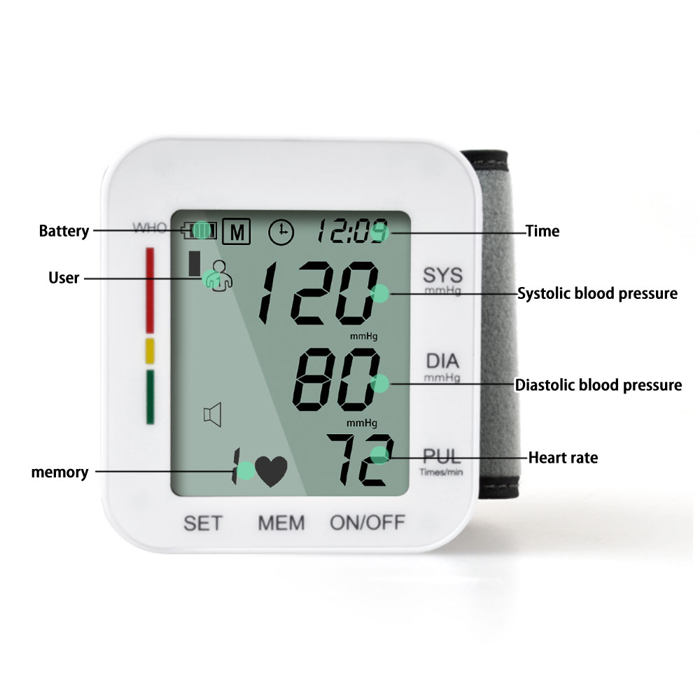 Fully Automatic Wrist Type Digital Blood Pressure Meter