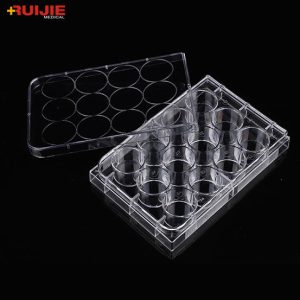Sterile 24 Holes Plastic Tissue Culture Plates with Cover