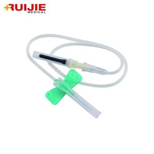 Disposable safety butterfly vacuum blood collection needle
