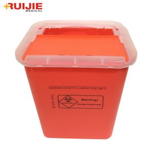 Plastic Disposal Sharp Containers/Medical Waste Bins 8L <br>MOQ：30 Pcs