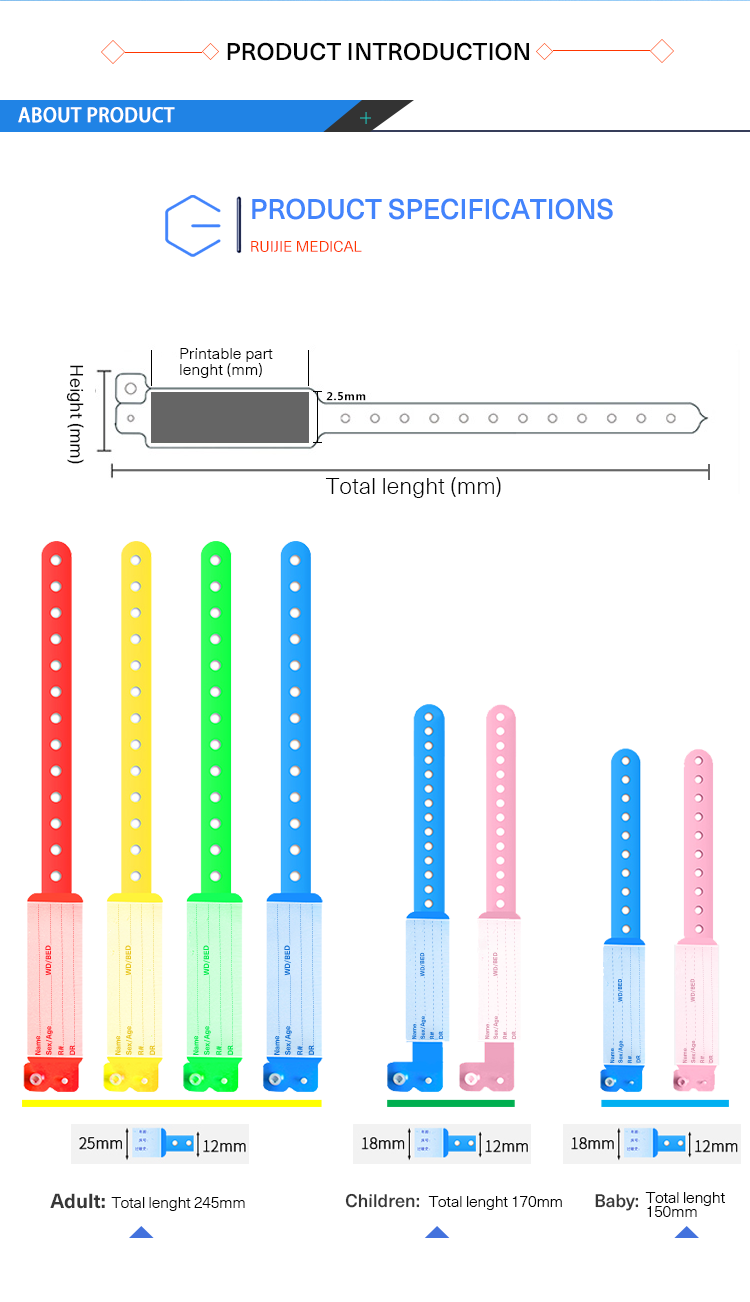 Hospital Mother + Baby ID Bracelet