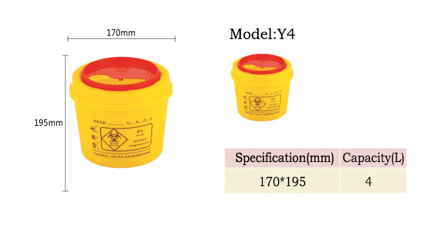 Wholesale Safety Box Disposal Plastic Sharp Waste Box 4L