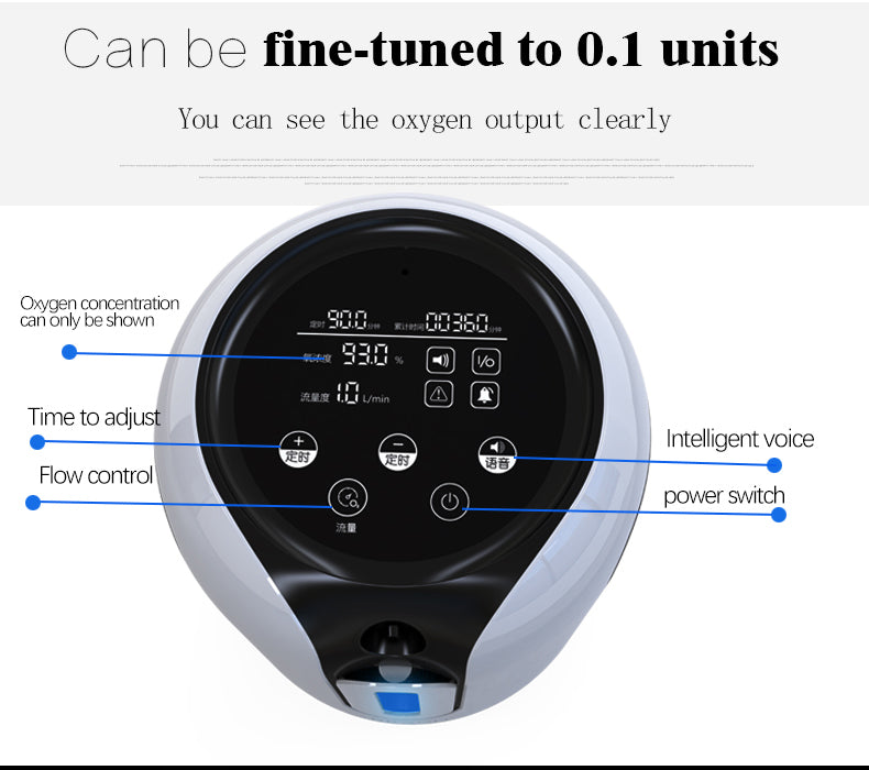 High Quality Portable oxygen concentrator 1-7L model oxygen making machine