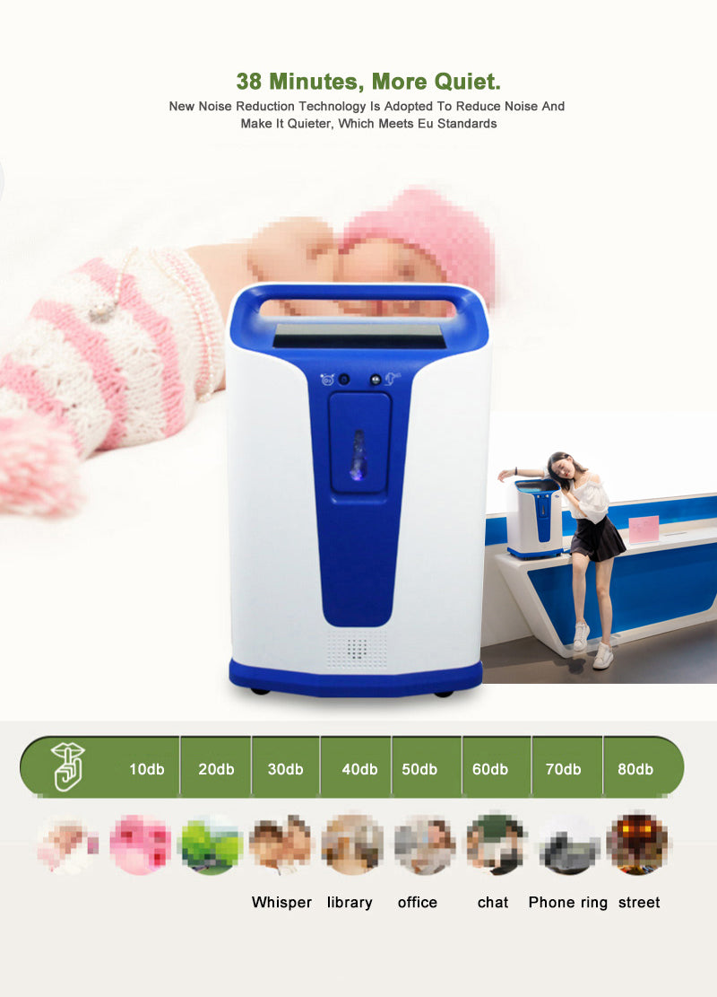 CE 96% High Purity 5L 10L Portable Oxygen Concentrator